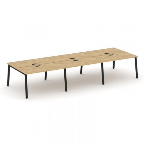 Style Project Рабочая станция 2-х сторон. SN-6A.DRS-074 Дуб Табак/Металл Антрацит 4740*1432*750 фото 12