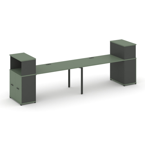 Бенч-система с опорными распашными шкафами Concept CN.ORS-225 фото 2 Бенч-система с опорными распашными шкафами Concept CN.ORS-225 фото 2