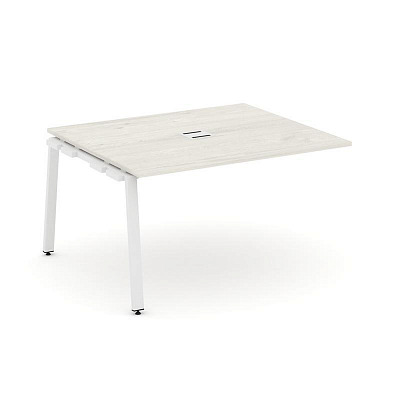 Style Project Проходной наб. элем. перег. стола SN-6A.NSPRG-034 Дуб Наварра/Металл Белый 1580*1180*7