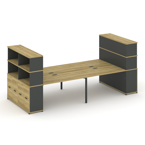 Бенч-система с опорными распашными шкафами Concept CN.DRS-274 фото 4 Бенч-система с опорными распашными шкафами Concept CN.DRS-274 фото 4