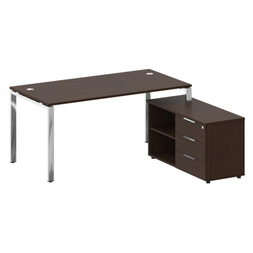Стол руководителя с тумбой Metal System Direct БГ.СРТ-4.8 (R) фото 2