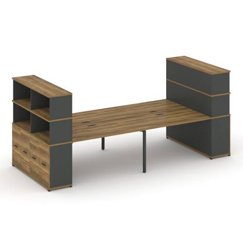 Бенч-система с опорными распашными шкафами Concept CN.DRS-274 Бенч-система с опорными распашными шкафами Concept CN.DRS-274