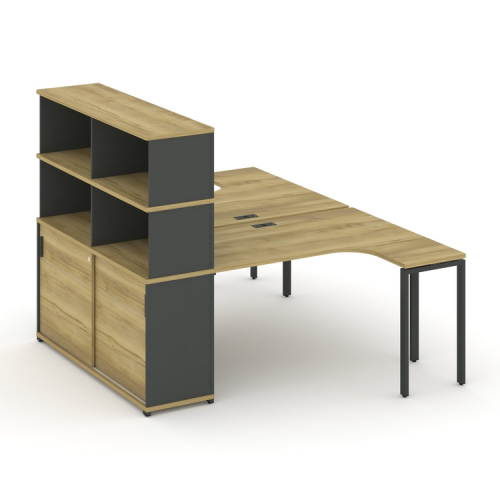 Бенч-система с опорным шкафом-купе с надставкой Concept CN.DSA-221 фото 4 Бенч-система с опорным шкафом-купе с надставкой Concept CN.DSA-221 фото 4