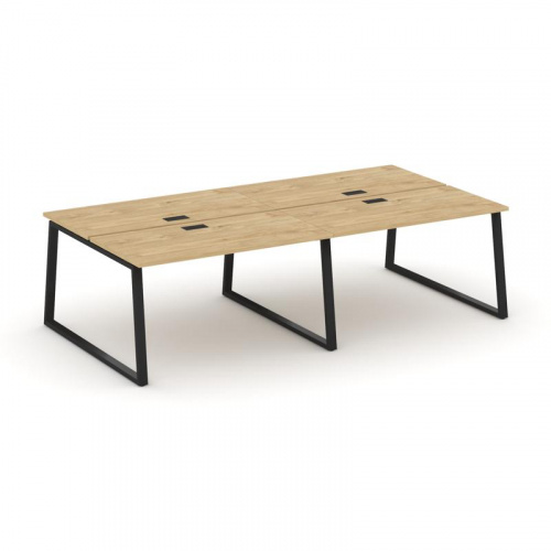 Style Project Рабочая станция 2-х сторон. SN-6T1.DRS-041 Акация Лорка/Металл Антрацит/Заглушка Пласт