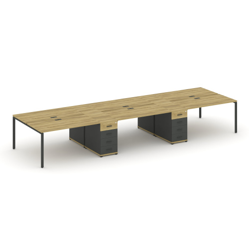 Бенч-система на 6 мест с 2 опорными тумбами Concept CN.DRS-451 фото 4