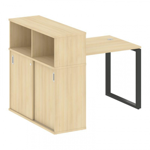 Стол письменный с шкафом-купе на О-обр. м/к Metal System БО.РС-СШК-3.1 фото 7 Стол письменный с шкафом-купе на О-обр. м/к Metal System БО.РС-СШК-3.1 фото 7