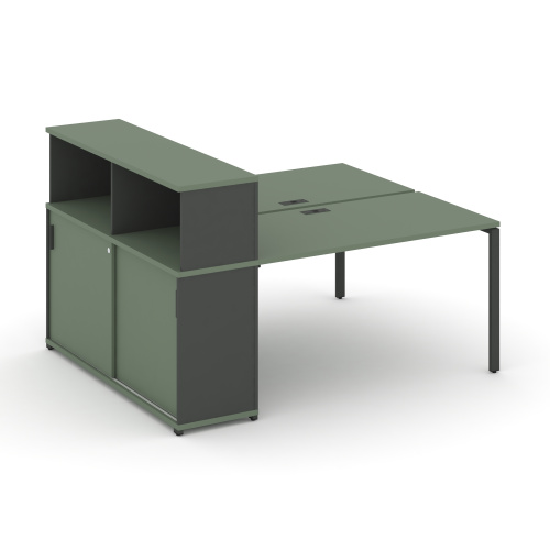 Бенч-система с опорным шкафом-купе с надставкой Concept CN.DRS-239 фото 2