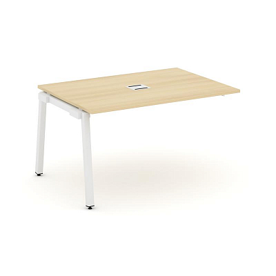 Style Project Проходной наб. элем. перег. стола SN-5A.NSPRG-003 Акация Лорка/Металл Белый 1380*980*7