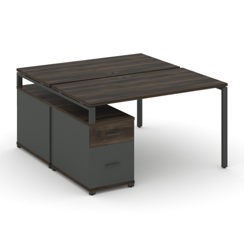 Бенч-система на 2 места с опорной тумбой Concept CN.DRS-305 фото 3