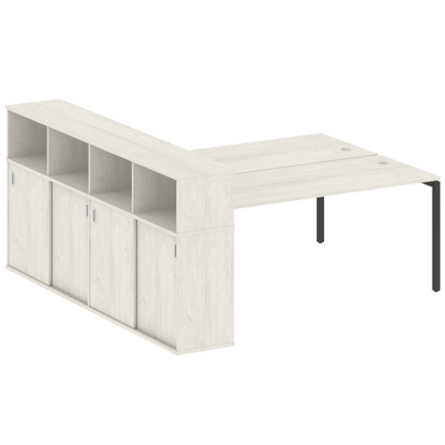 Бенч-система с шкафом-купе на П-обр. м/к Metal System Quattro 40БП.РС-СШК-4.5 фото 8 Бенч-система с шкафом-купе на П-обр. м/к Metal System Quattro 40БП.РС-СШК-4.5 фото 8