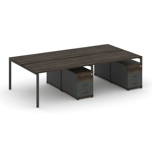 Бенч-система на 4 места с 2 опорными тумбами Concept CN.DRS-317 фото 3