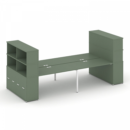 Бенч-система с опорными распашными шкафами Concept CN.DRS-276