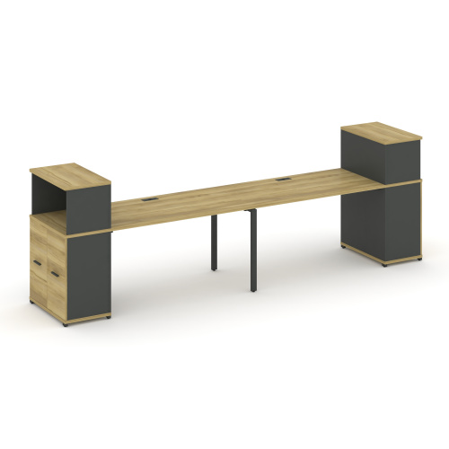Бенч-система с опорными распашными шкафами Concept CN.ORS-225 фото 4 Бенч-система с опорными распашными шкафами Concept CN.ORS-225 фото 4