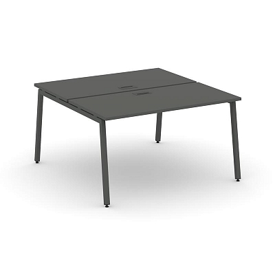 Style Project Рабочая станция 2-х сторон. SN-4A.DRS-003 Антрацит/Металл Антрацит 1380*1232*750