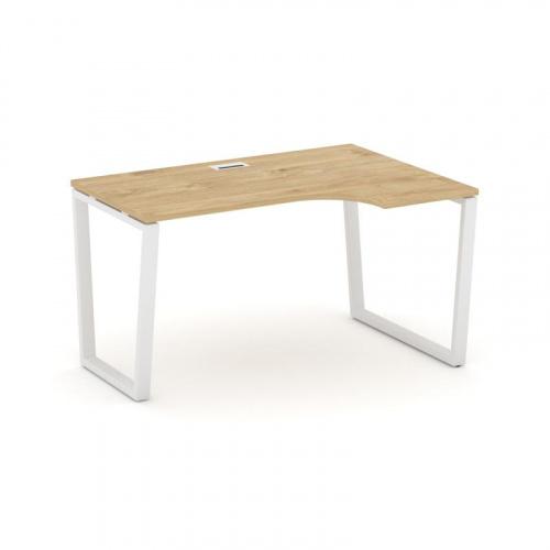 Style Project Стол рабочий эргоном. SN-6T2.SPA-002(R) Акация Лорка/Металл Антрацит/Заглушка Пластик фото 3