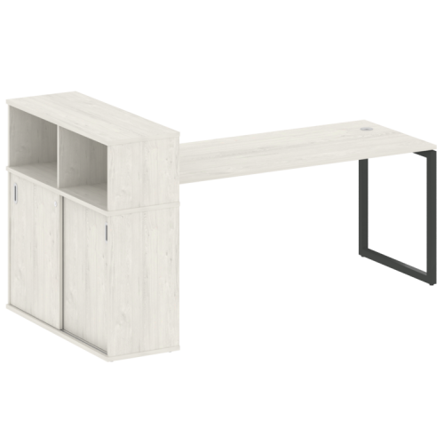 Стол офисный с шкафом-купе на О-обр. м/к Metal System Quattro 40БО.РС-СШК-3.5 фото 13