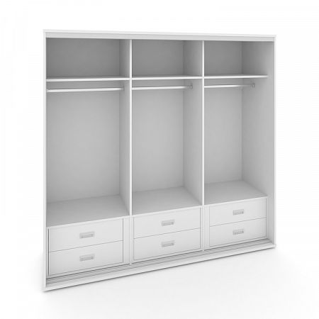 Корпус 3-х секционного шкафа низкого L=2669мм Maris SH.K3-8.2 K4