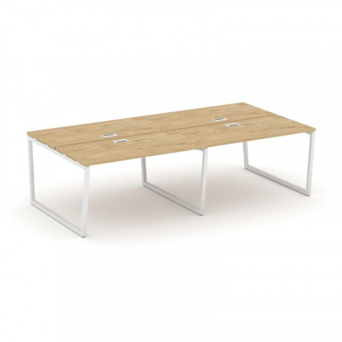 Style Project Рабочая станция 2-х сторон. SN-4T2.DRS-031 Акация Лорка/Металл Антрацит/Заглушка Пласт фото 3