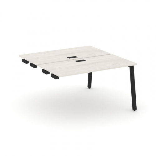 Style Project Стол-приставка к опор. элем. SN-5A.DPRS-002 Дуб Табак/Металл Белый 1180*1232*750