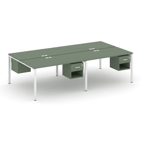 Бенч-система на 4 места с подвесными тумбами Concept CN.DRS-138 Бенч-система на 4 места с подвесными тумбами Concept CN.DRS-138