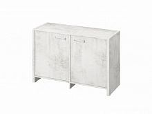 Тумба двухсекционная FI-12-02.D Хромикс белый