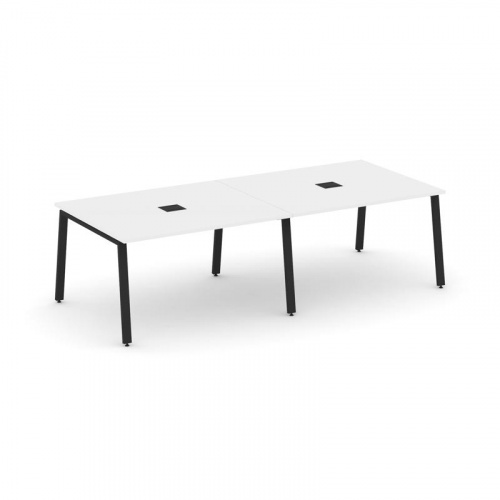 Style Project Стол переговорный SN-6A.SPRG-042 Дуб Наварра/Металл Белый 2360*1180*750 фото 3