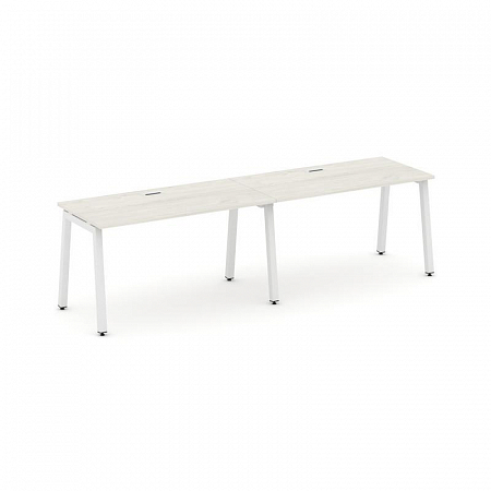 Style Project Рабочая станция 1 сторон. SN-5A.ORS-004 Дуб Наварра/Металл Белый 3160*600*750