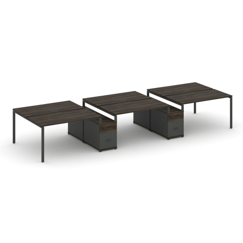 Бенч-система на 6 мест с 2 опорными тумбами Concept CN.DRS-338 фото 3