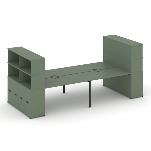 Бенч-система с опорными распашными шкафами Concept CN.DRS-274 Бенч-система с опорными распашными шкафами Concept CN.DRS-274