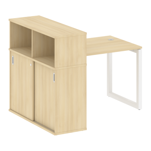 Стол офисный с шкафом-купе на О-обр. м/к Metal System Quattro 50БО.РС-СШК-3.1 фото 15 Стол офисный с шкафом-купе на О-обр. м/к Metal System Quattro 50БО.РС-СШК-3.1 фото 15