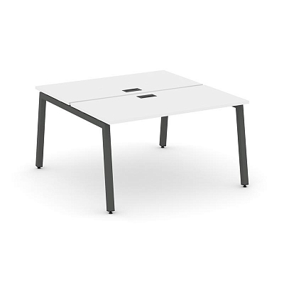 Style Project Рабочая станция 2-х сторон. SN-5A.DRS-013 Белый/Металл Антрацит 1380*1432*750