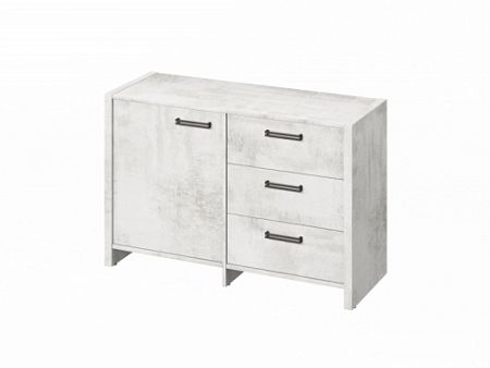 Тумба двухсекционная FB-12-01.D Хромикс белый