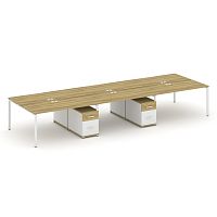 Бенч-система на 6 мест с 2 опорными тумбами Concept CN.DRS-348