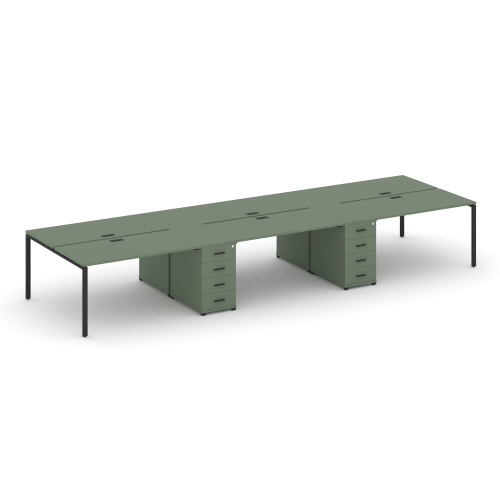 Бенч-система на 6 мест с 2 опорными тумбами Concept CN.DRS-452 Бенч-система на 6 мест с 2 опорными тумбами Concept CN.DRS-452