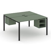 Бенч-система на 2 места с подвесными тумбами Concept CN.DRS-105