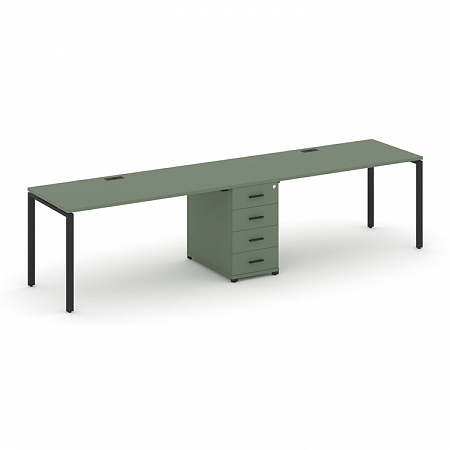 Бенч-система на 2 места с 1 опорной тумбой Concept CN.ORS-404