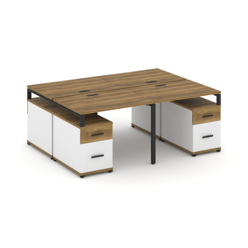 Бенч-система на 4 места с 2 опорными тумбами Concept CN.DRS-329 фото 7