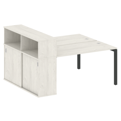 Бенч-система с шкафом-купе на П-обр. м/к Metal System Quattro 50БП.РС-СШК-2.3 фото 5 Бенч-система с шкафом-купе на П-обр. м/к Metal System Quattro 50БП.РС-СШК-2.3 фото 5