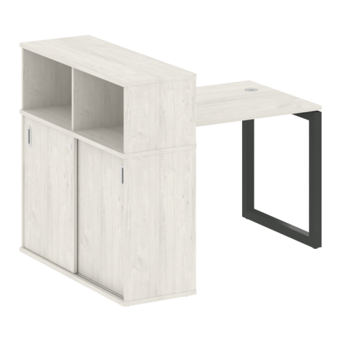 Стол офисный с шкафом-купе на О-обр. м/к Metal System Quattro 50БО.РС-СШК-3.1 фото 13 Стол офисный с шкафом-купе на О-обр. м/к Metal System Quattro 50БО.РС-СШК-3.1 фото 13