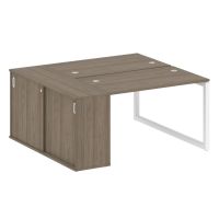 Бенч-система с шкафом-купе на О-обр. м/к Metal System Quattro 50БО.РС-СШК-1.2