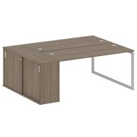 Бенч-система с шкафом-купе на О-обр. м/к Metal System Quattro 40БО.РС-СШК-1.4